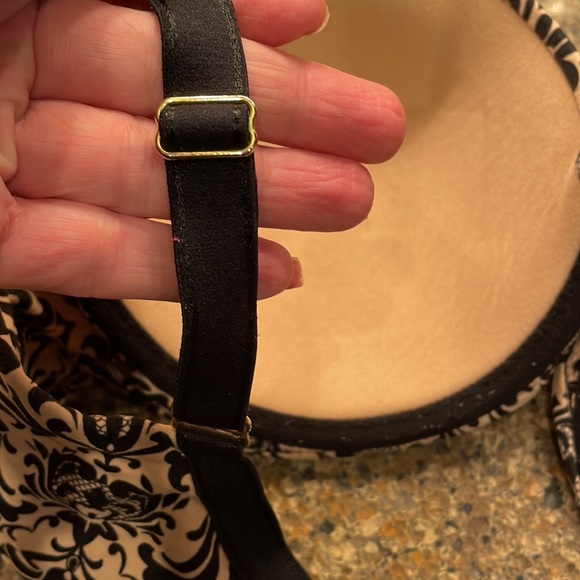 Soma Allura Full Coverage Nude & Black Scroll Print Bra Size 34DD - Picture 7 of 7